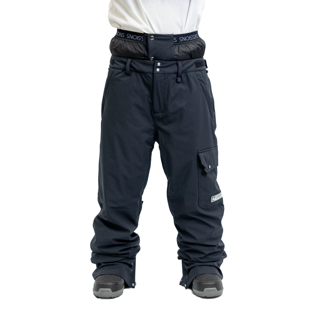 SQUADRON STANDARD FIT PANT - BLACK - WITH WAIST GAITER